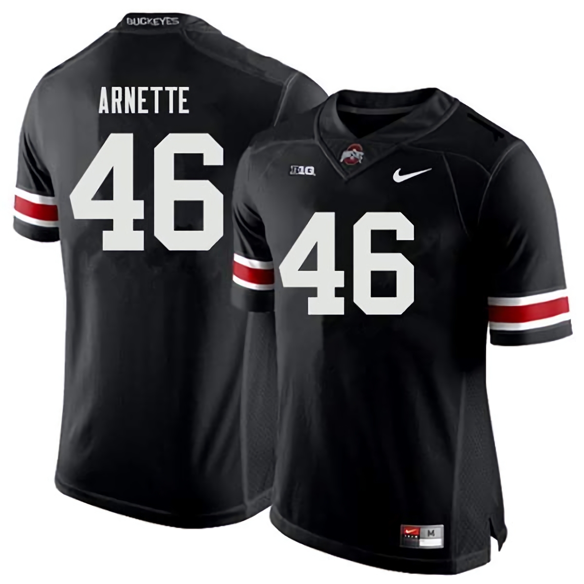 Damon Arnette Ohio State Buckeyes Men's NCAA #46 Nike Black College Stitched Football Jersey MTT7056BE